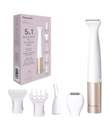 Trimmer Panasonic 5-in-1 Body and Bikini Kit, ES-WM31, Cordless, Wet & Dry, White/Gold Rose