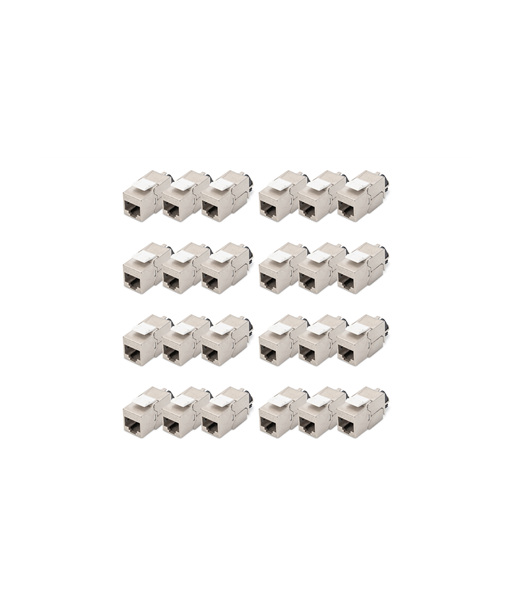Digitus DN-93617-24 CAT 6A Keystone Module Set – 24 pcs, Shielded, Tool-Free