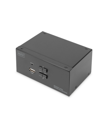 Коммутатор Digitus DS-12862 KVM – 2 порта, два DisplayPort, поддержка 4K, USB и аудио
