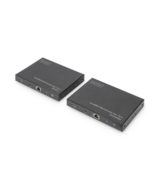 Digitus DS-55513 4K HDMI KVM pikendaja komplekt – 70 m, USB ja heli CAT-kaabliga