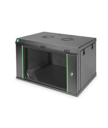 Шкаф Digitus DN-19 07-U-EC-SW настенный – 7U, серия Dynamic Basic, чёрный, 38.9×60×45 см