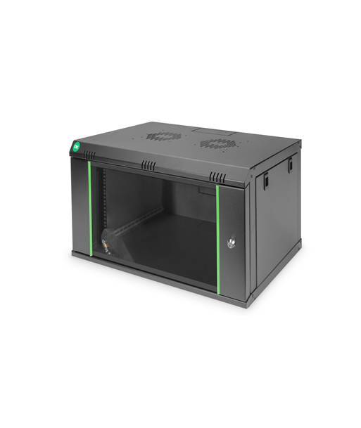 Шкаф Digitus DN-19 07-U-EC-SW настенный – 7U, серия Dynamic Basic, чёрный, 38.9×60×45 см