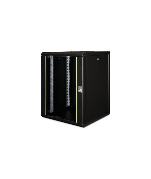Digitus Wall Mounting Cabinet Unique Series, DN-19 16U-6/6-SW, Black, 82 x 60 x 60 cm