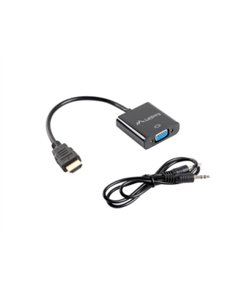 Lanberg HDMI, Mini Jack 3.5 mm, VGA Adapter | AD-0017-BK | 20 m
