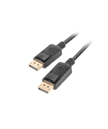 Lanberg DisplayPort Cable 19 Pin V1.2 4K, 1M | CA-DPDP-10CC-0010-BK | DisplayPort to DisplayPort