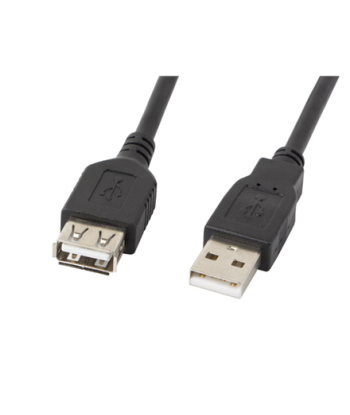 Lanberg USB-A 2.0 Cable 1.8 m | CA-USBE-10CC-0018-BK | USB Type-A to USB Type-A