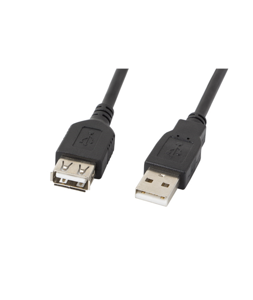 Lanberg USB-A 2.0 Cable 1.8 m | CA-USBE-10CC-0018-BK | USB Type-A to USB Type-A Lanberg USB-A 2.0 Cable 1.8 m | CA-USBE-10CC-0018-BK | USB Type-A to USB Type-A