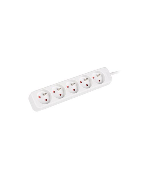 Lanberg Cable Power Strip, 5X French Outlets Quality-Grade Copper, 1.5 m | PS0-05E-0150-W Lanberg Cable Power Strip, 5X French Outlets Quality-Grade Copper, 1.5 m | PS0-05E-0150-W