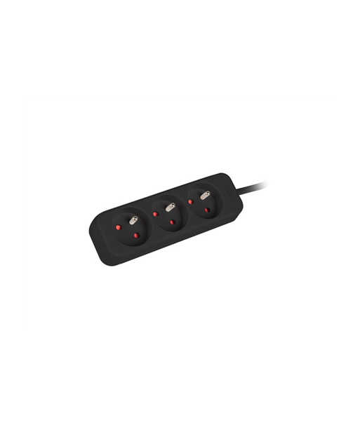 Lanberg Cable Power Strip, 3X French Outlets Quality-Grade Copper, 3 m | PS0-03E-0300-BK Lanberg Cable Power Strip, 3X French Outlets Quality-Grade Copper, 3 m | PS0-03E-0300-BK
