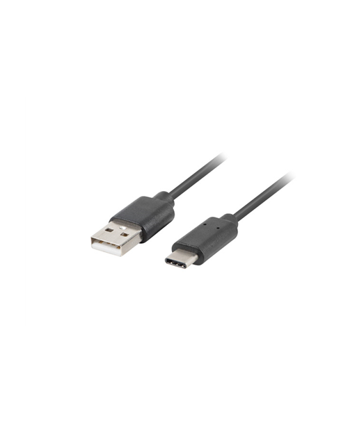 Lanberg USB-C to USB-A2.0 Cable Black QC 3.0, 1.8 m | CA-USBO-20CU-0018-BK | USB Type-A to USB Type-C
