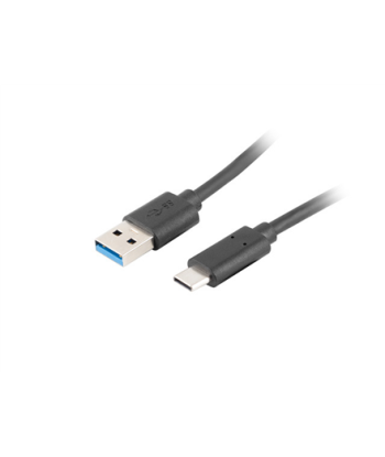 Lanberg USB Type-C to USB Type-A 3.1 Cable, 1.8 m | CA-USBO-31CU-0018-BK | USB Type-C to USB Type-A