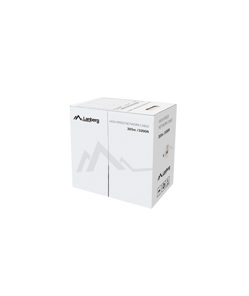 Lanberg LAN Cable Cat.6 UTP, Solid CU Fluke Passed | LCU6-12CU-0305-S | 305 m Lanberg LAN Cable Cat.6 UTP, Solid CU Fluke Passed | LCU6-12CU-0305-S | 305 m