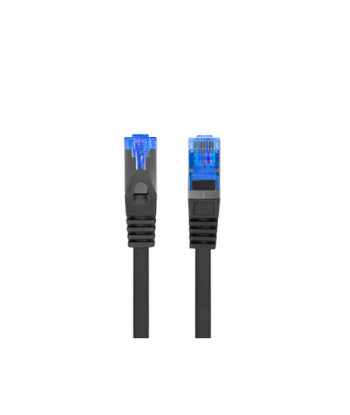 Lanberg Patchcord Cat.6A S/FTP LSZH CCA Black Fluke Passed | PCF6A-10CC-0050-BK | 0.5 m