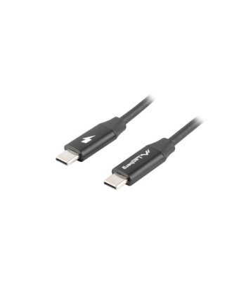Lanberg USB-C 2.0 Cable, Quick Charge 4.0, CA-CMCM-40CU-0018-BK, USB Type-C to USB Type-C, 1.8 m