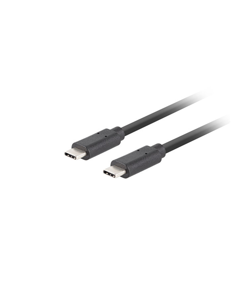 Lanberg USB-C 3.1 Gen 2 Cable, 10GB/s PD100W, 1.8 m | CA-CMCM-32CU-0018-BK | USB Type-C to USB Type-C
