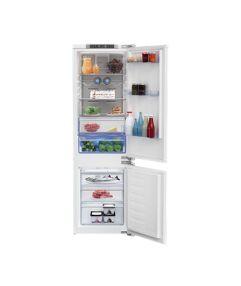 BEKO Refrigerator, BCNA275E4FN, Energy efficiency class E, Free standing, Combi, Height 177.5 cm, No Frost system, Fridge net