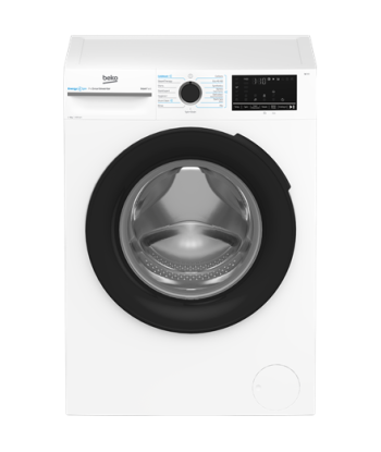 Стиральная машина BEKO, BM3WFSU49415WB, Energy efficiency class A, Front loading, Washing capacity 9 kg, 1400 RPM, Depth 55 cm
