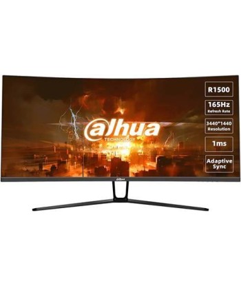 LCD Monitor DAHUA DHI-LM34-E330C 34" Gaming/Curved/21 : 9 Panel VA 3440x1440 21:9 165Hz 1 ms Tilt Colour Black LM34-E330C