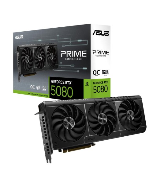 Videokaart ASUS NVIDIA GeForce RTX 5080 16 GB GDDR7 256 bit PCIE 5.0 16x 1xHDMI 3xDisplayPort PRIME-RTX5080-O16G Videokaart ASUS NVIDIA GeForce RTX 5080 16 GB GDDR7 256 bit PCIE 5.0 16x 1xHDMI 3xDisplayPort PRIME-RTX5080-O16G