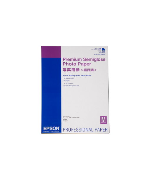 Fotopaber Epson Premium Semigloss, 25 Sheets, 250 g/m², A2, Fotopaber Epson Premium Semigloss, 25 Sheets, 250 g/m², A2,