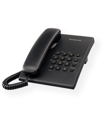 Panasonic, Corded, KX-TS500FXB, Black, 150 x 200 x 96 mm, 475 g