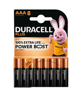 DURACELL Plus Boost MN2400 AAA BL8 | Duracell