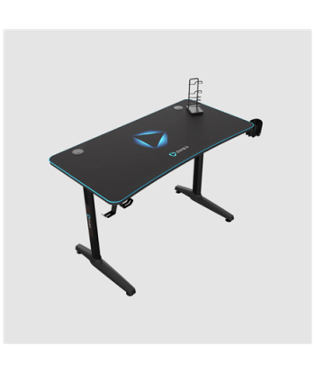 Игровой стол Onex, w/Cup holder, headset hook, Gamepad holder, Full coverage mouse pad, GD1200H, Black