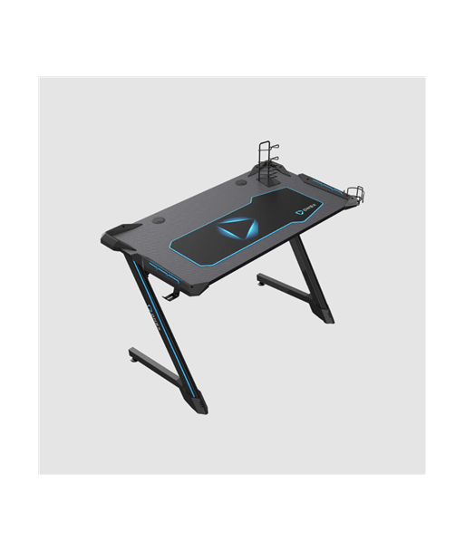 Игровой стол Onex, RGB w/Cup holder, headset hook, Gamepad holder, 114cm(w), GD1200Z, Black Игровой стол Onex, RGB w/Cup holder, headset hook, Gamepad holder, 114cm(w), GD1200Z, Black