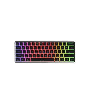 Mänguklaviatuur Genesis, THOR 660 G2, Wireless/Wired, US, Black, 2.4 GHz, Bluetooth, USB, Tactile