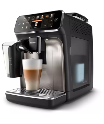 Kohvimasin Philips, Series 5400, EP5447/90, Pump pressure 15 bar, Built-in milk frother, Fully Automatic, 1500 W, Black