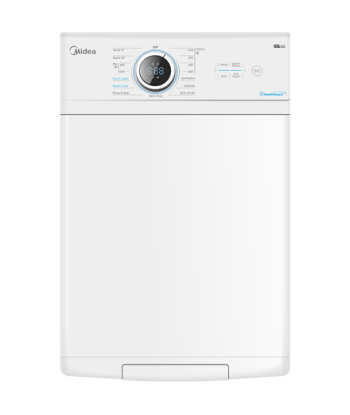 Midea Washing Machine, MF100T60B/W-HR, Energy efficiency class A, Top loading, Washing capacity 6 kg, 1200 RPM, Depth 61 cm