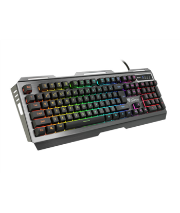 Mänguklaviatuur Genesis, Rhod 420, Wired, RGB LED light, US, 1.6 m, Black