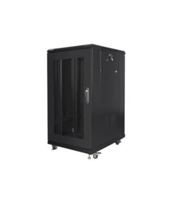 Lanberg, Rack cabinet 19" free-standing 22U/600x800 (flat pack) with mesh door, FF01-6822-23B, Black