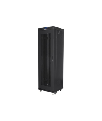 Lanberg, Rack cabinet 19" free-standing 42U/600x600 (flat pack) with mesh door, LCD, FF01-6642-23BL, Black