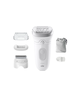 Naiste raseerija Braun, SE7-041 Silk épil 7, Number of power levels 2, Wet & Dry, White/Silver