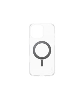 CARE by PanzerGlassFeature Case Transparent w. Black Kickstand & MagSafe iPhone 16 Pro Max | CARE