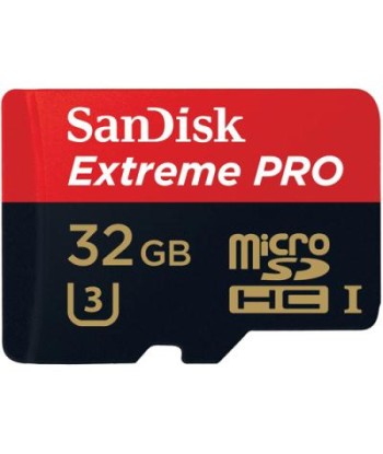 SanDisk Extreme Pro microSD 32GB + SD-adapt.
