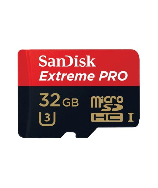 SanDisk Extreme Pro microSD 32GB + SD-adapt. SanDisk Extreme Pro microSD 32GB + SD-adapt.