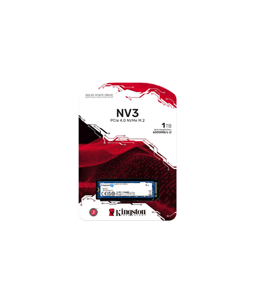 Kingston SSD NV3 1TB M.2 NVMe Gen 4 .0 Kingston SSD NV3 1TB M.2 NVMe Gen 4 .0