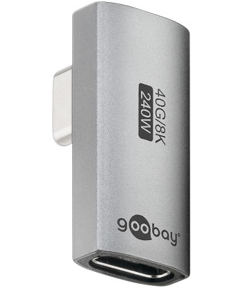 Goobay 74443 USB-C™ Adapter Vertical 90° Rotated, USB4™ | Goobay