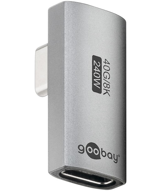 Goobay 74443 USB-C™ Adapter Vertical 90° Rotated, USB4™ | Goobay