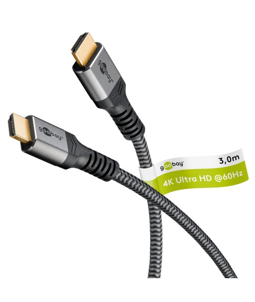 Goobay 64995 High Speed HDMI™ Cable with Ethernet (4K@60Hz), 3 m Goobay 64995 High Speed HDMI™ Cable with Ethernet (4K@60Hz), 3 m