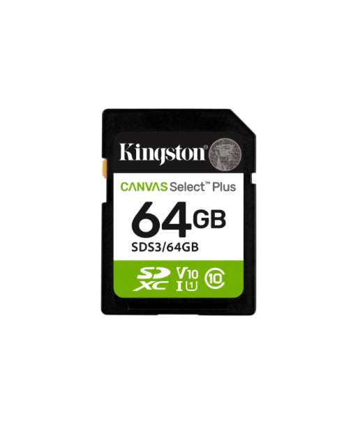 Kingston 64GB SD Select Plus, UHS-I, V10 Kingston 64GB SD Select Plus, UHS-I, V10
