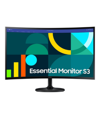 Samsung LS27D360GAUXEN, 27", VA, FHD, 16:9, 100 Hz, 4 ms, 1920 x 1080 pixels, 250 cd/m², HDMI ports quantity 1, Black