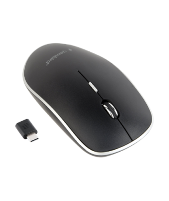 Gembird, Silent, MUSW-4BSC-01, Wireless, USB-C, Black