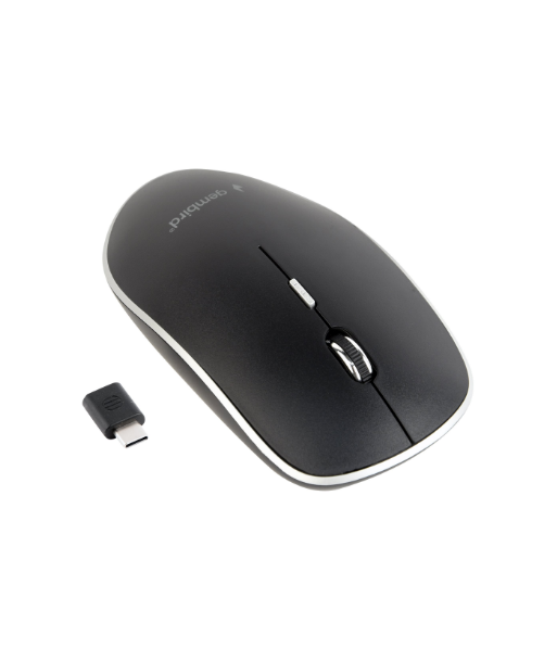Gembird, Silent Optical Mouse, MUSW-4BSC-01, Wireless, USB-C, Black