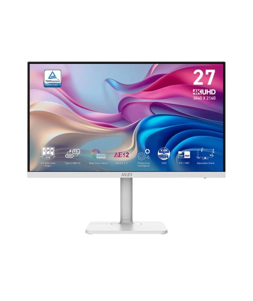 LCD Monitor MSI MODERN MD272UPHW 27" Business/4K Matte Panel IPS 3840x2160 16:9 60Hz 4 ms Speakers Colour White MODERNMD272UPHW LCD Monitor MSI MODERN MD272UPHW 27" Business/4K Matte Panel IPS 3840x2160 16:9 60Hz 4 ms Speakers Colour White MODERNMD272UPHW