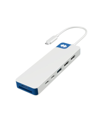 Hyper HyperDrive Flex 9 Port Dual 4K HDMI USB-C Hub, Blue | Hyper