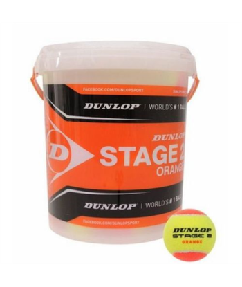 Tennis balls DUNLOP STAGE 2 60-bucket orange | Dunlop