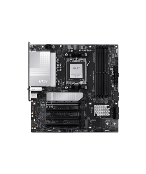 MSI PRO B850M-P WIFI, Processor family AMD B850, Processor socket AM5, DDR5, Supported hard disk drive interfaces SATA, M.2